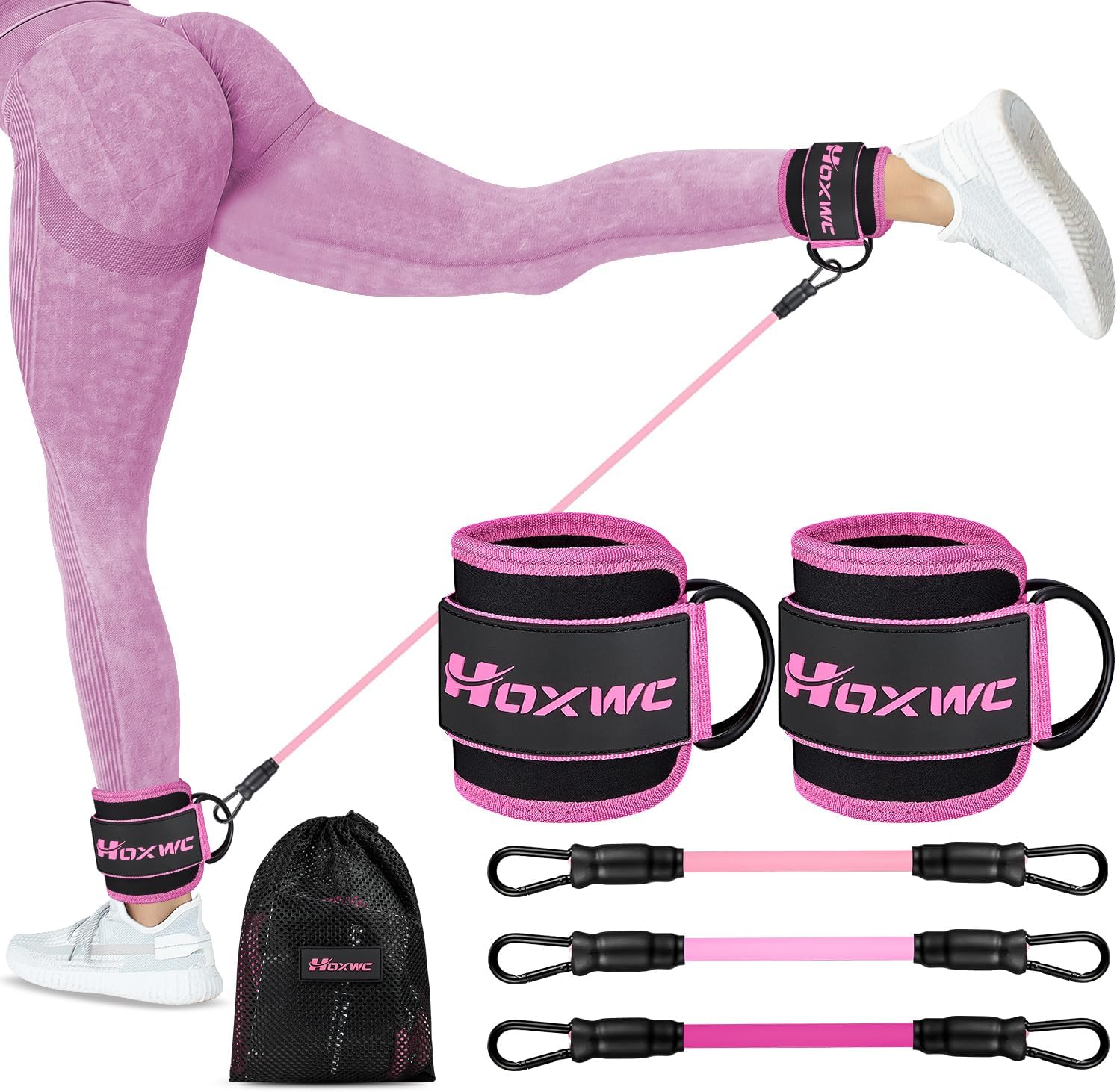 Ankle Resistance Bands with Cuffs