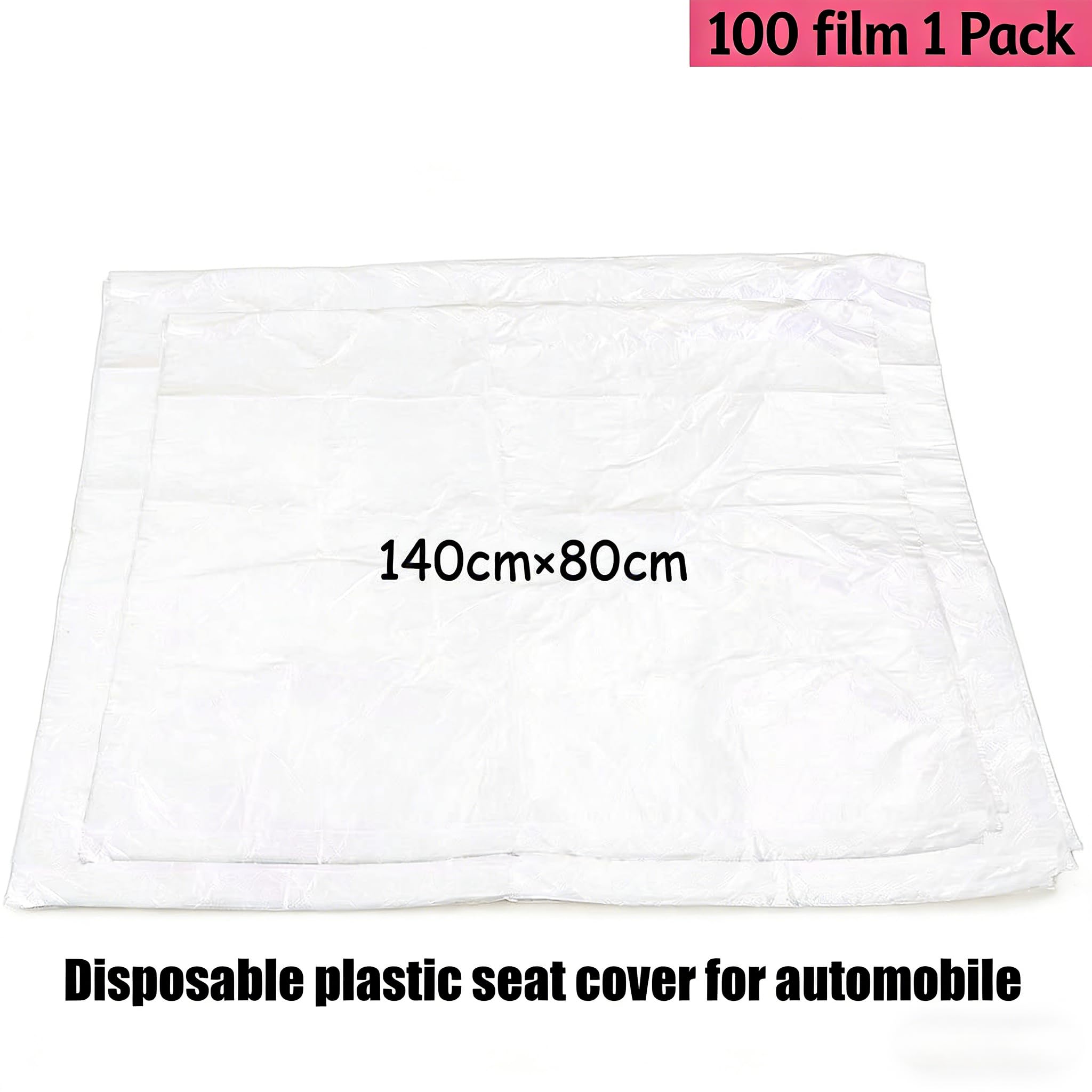 100Pcs Housses De Siège De Voiture Jetables Plastique Clair Universel Protecteur Anti-poussière Avant Jetable Transparent en Plastique pour Auto Camion Bus