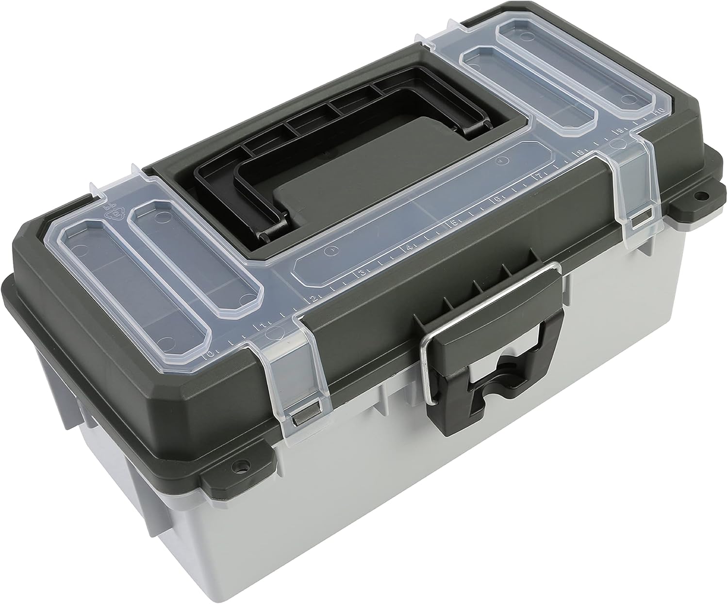 Sheffield 12670 13" Tackle Box, Tool Box, Craft Storage, Fishing Gear and Art Supply Storage Organizer, Gifts for Men, Gifts for Women, Made in USA