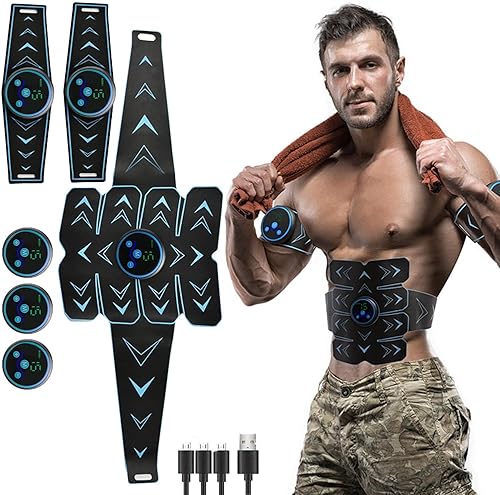 Cinturón estimulador AB, entrenador de cinturón de tonificación abdominal, equipo de entrenamiento de abdominales, cinturón de ejercicio deportivo