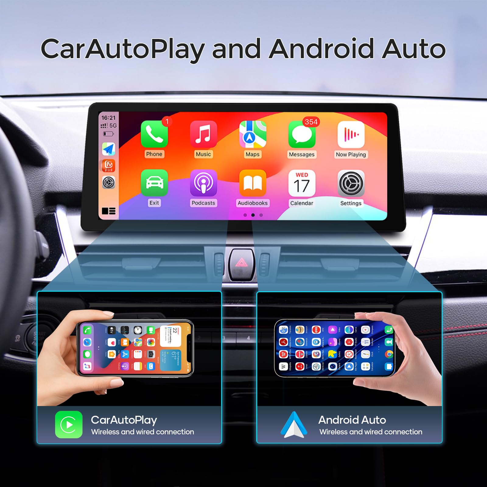 Android 15 12.3 Inch 8-Core 8GB + 128GB Car Radio Screen GPS Navigation for BMW 2 Series F45 F46 F22 NBT System Suports IPS Bluetooth 5.1 WiFi DSP IPS DAB+ TPMS Wireless CarPlay Android-Auto