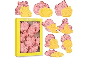 8 Pcs Halloween Cookie Cutters Set for Spooktacular Baking Delights