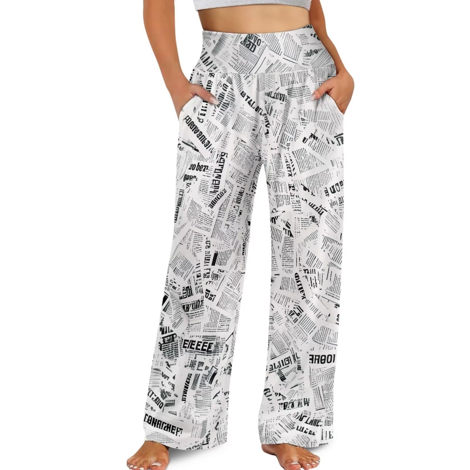 TODIYADDU Wide Leg Palazzo Lounge Pants for Women Trendy Sweatpants for Yoga Workout Travel Casual Loose Bottoms with
