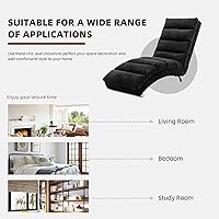 Vista 6 de Chaise Lounge - Silla de lino para interiores, silla reclinable eléctrica tapizada, moderna para dormir, sofá, tumbona para dormitorio, sala