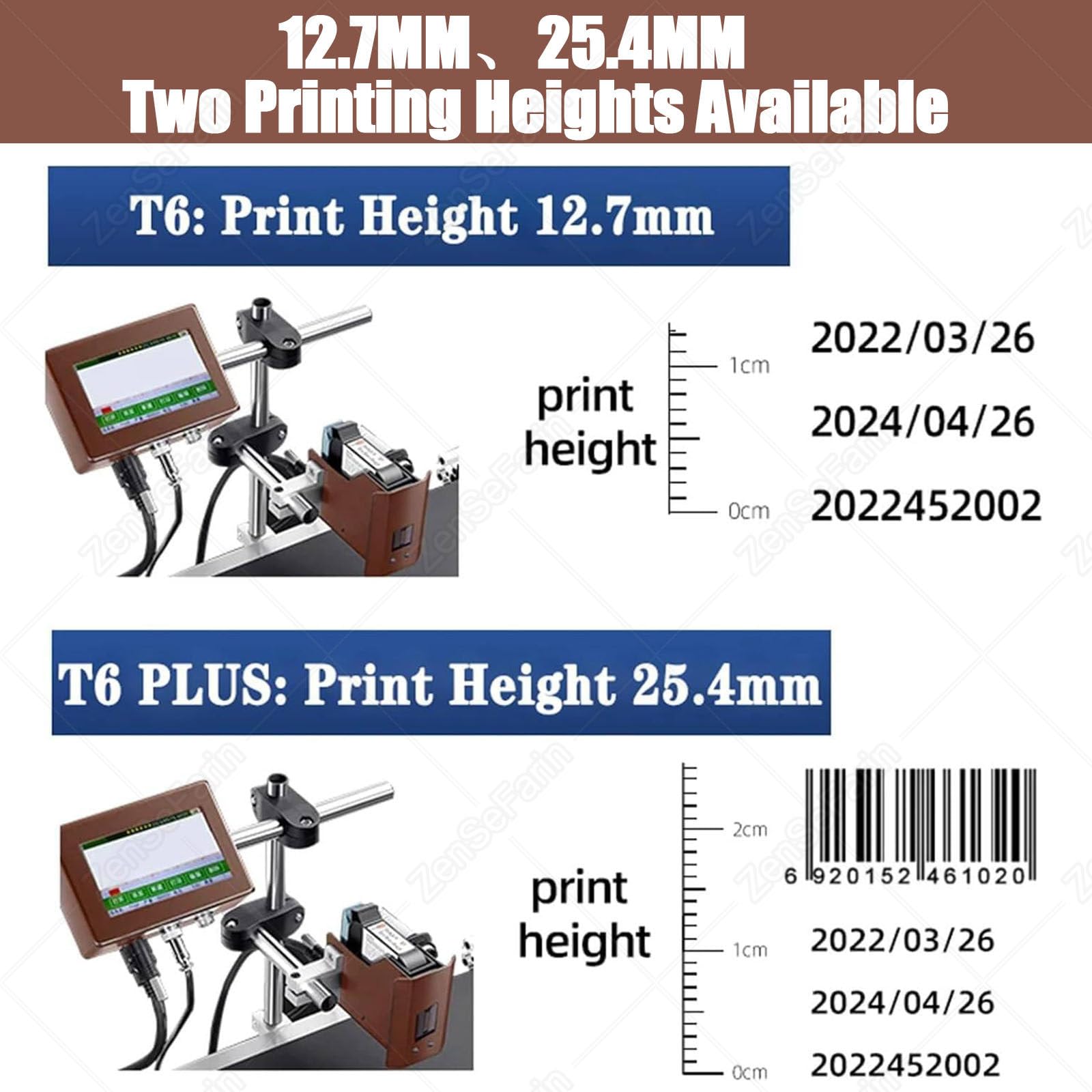 Impresoras Inyección Tinta Industriales,Impresora Pequeña Codificadora Inyección Tinta,Máquina Codificación Automática Línea Montaje En Línea Máquina Codificación 12.7mm
