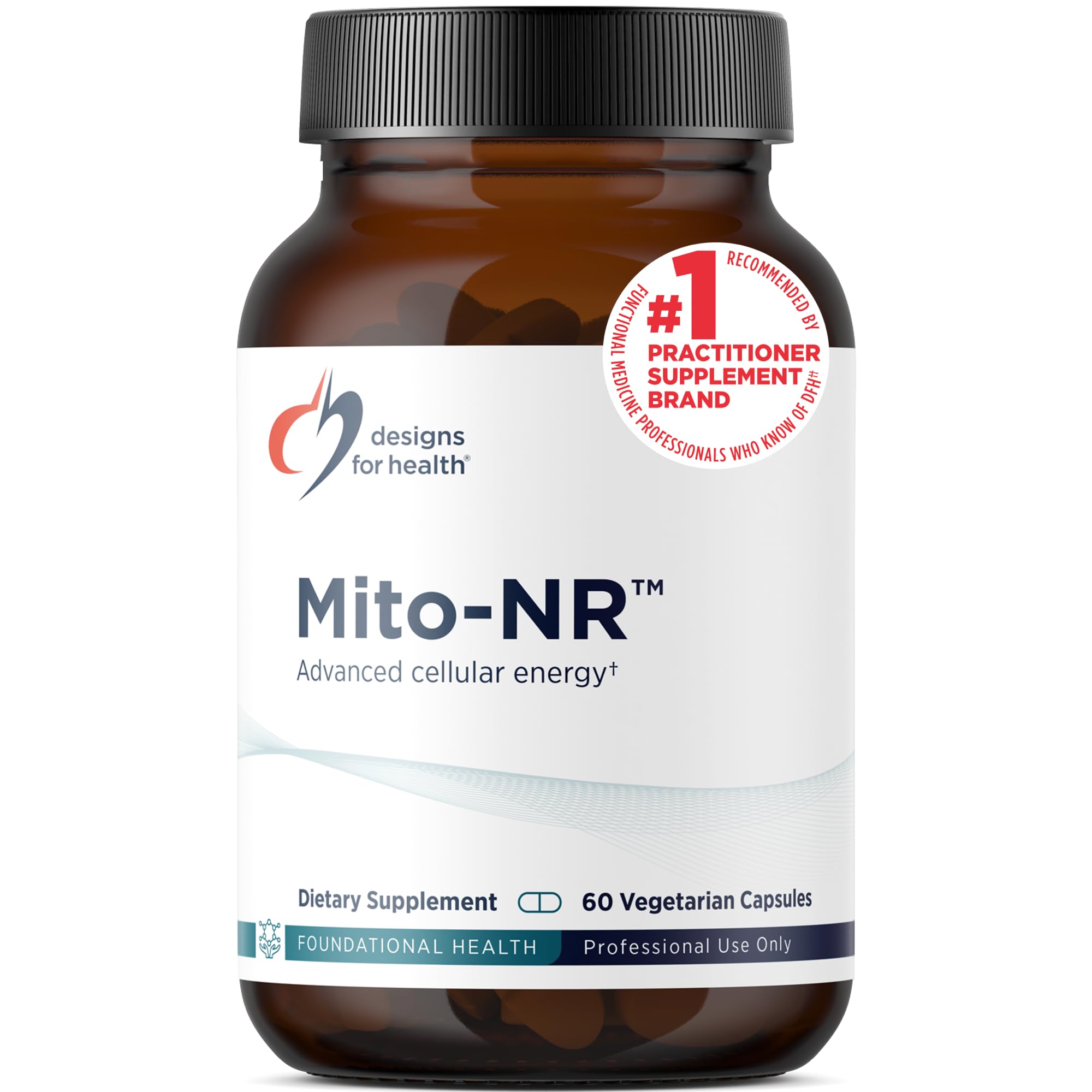 Mito-NR - Nicotinamide Riboside (NAD Supplement) with COQ10 + Trans Geranylgeraniol - NR + GG Supplement for Mitochondrial Cell Health Support (60 Capsules)