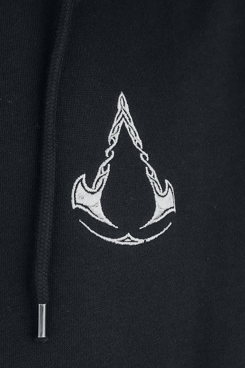 Assassin's Creed Valhalla - Crest Uomo Felpa Jogging Nero Regular