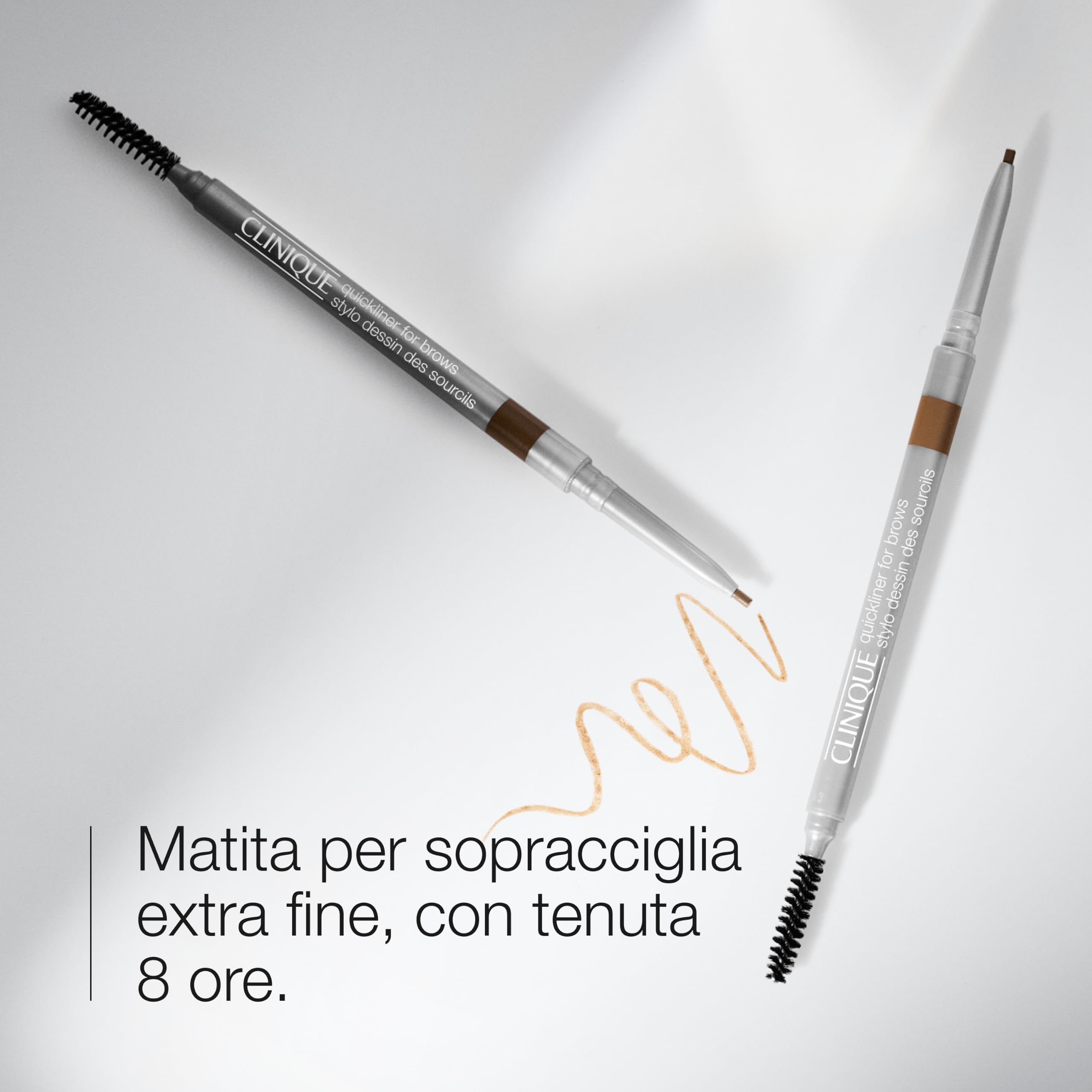 Clinique Quickliner For Brows (0.06 g) + Chubby Stick Sculpting Stick (6 g) - Matita Sopracciglia Resistente alle Sbavature - Contouring cremoso per tutti i tipi di pelle