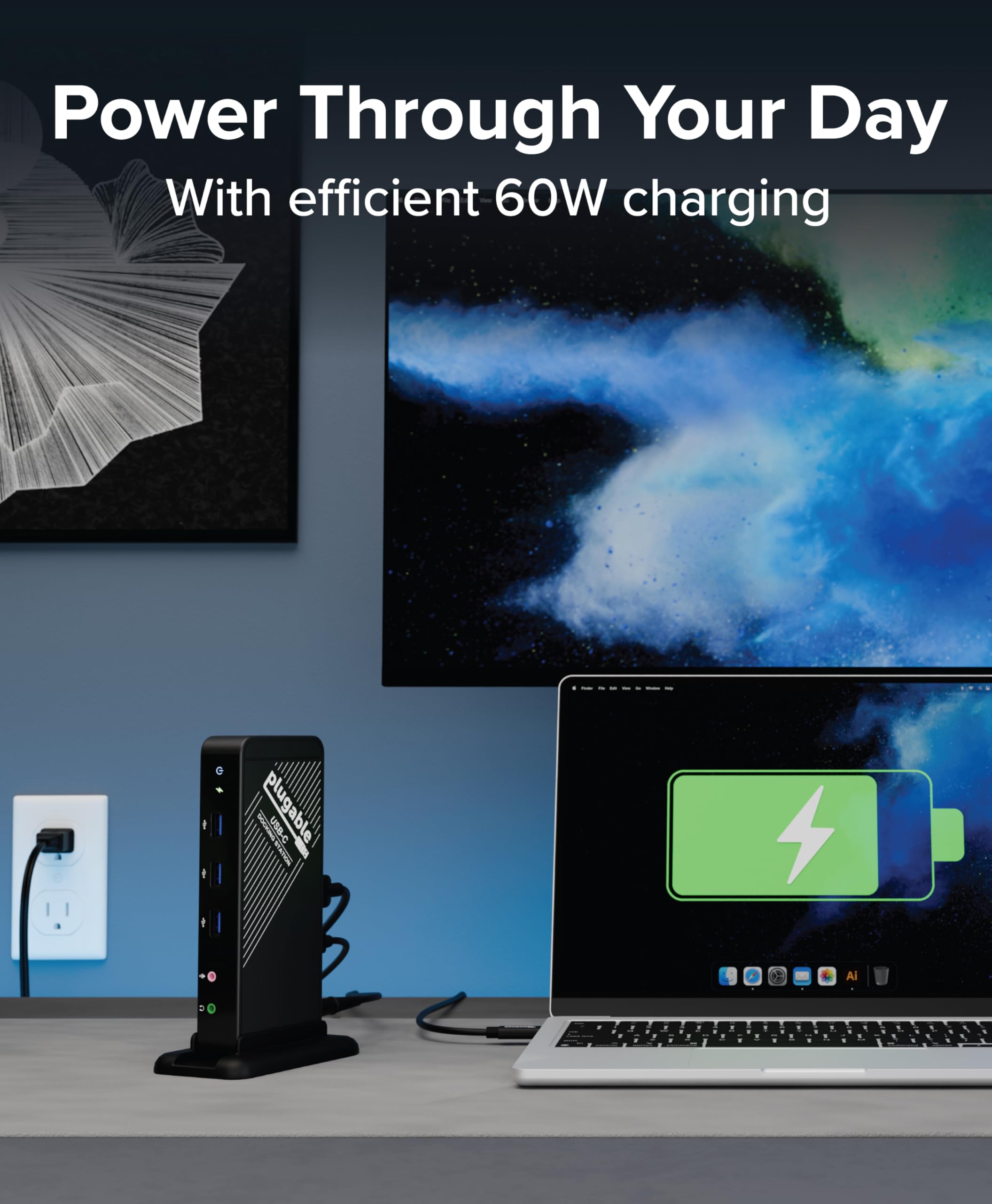 Plugable USB-C ドッキングステーション 60W 充電機能付き Amazon | Plugable USB-C ドッキングステーション 60W 充電機能