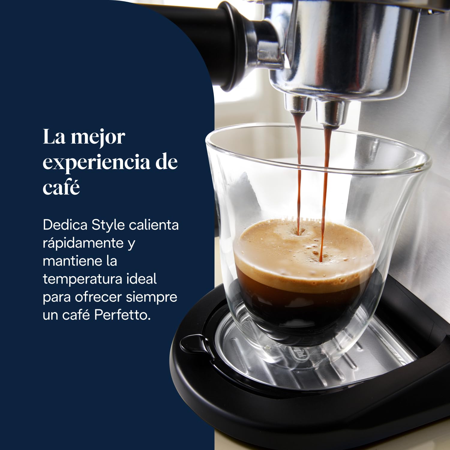 De'Longhi Dedica EC685.M Cafetera Espresso Bomba Acero Inoxidable 1.3L