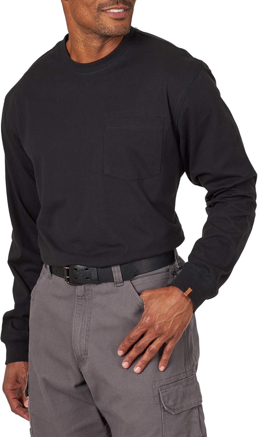 Wrangler Riggs Workwear Men's Long Sleeve Pocket Performance T-Shirt