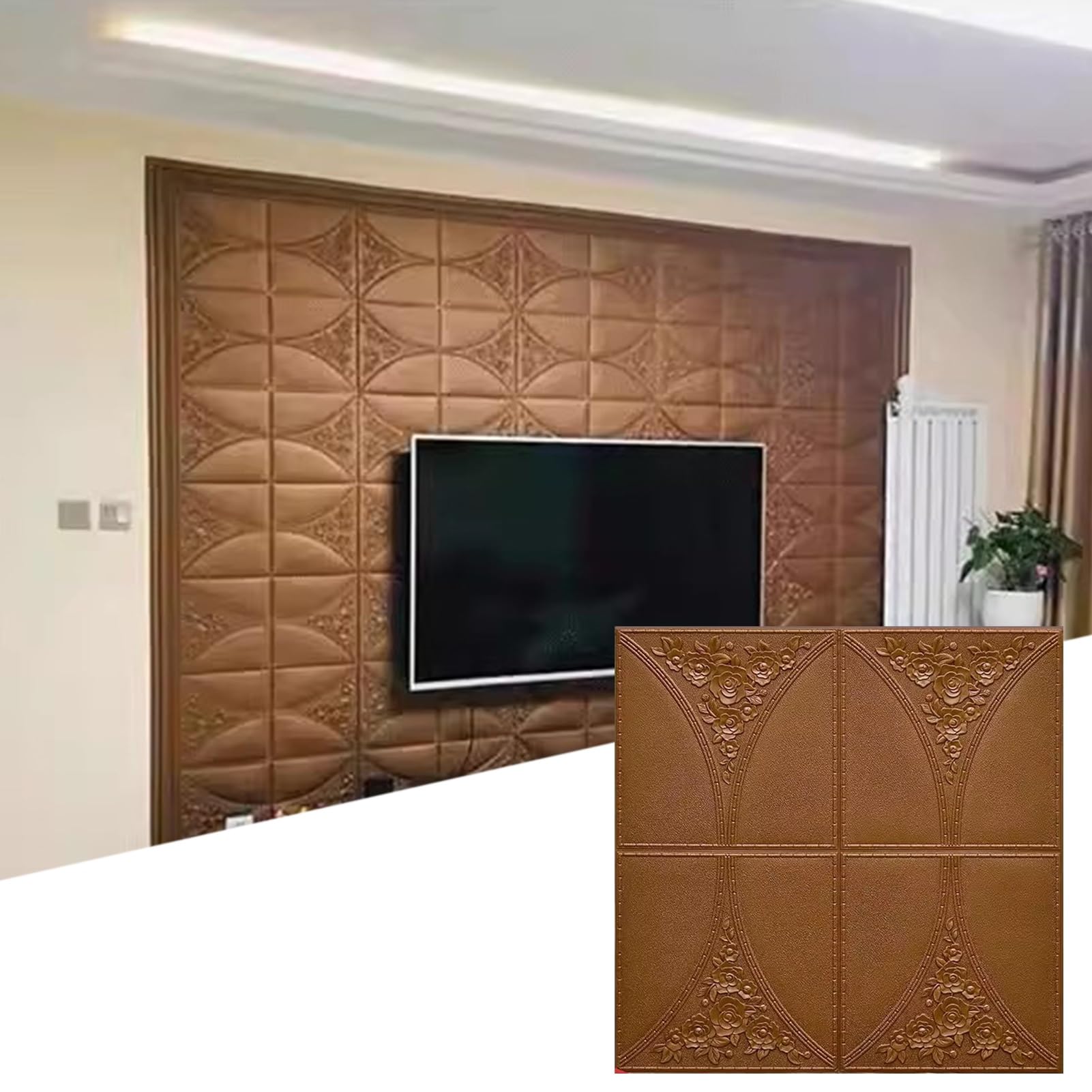 Panneaux de plafond suspendus en mousse PVC pour masquer et protéger un mur humide