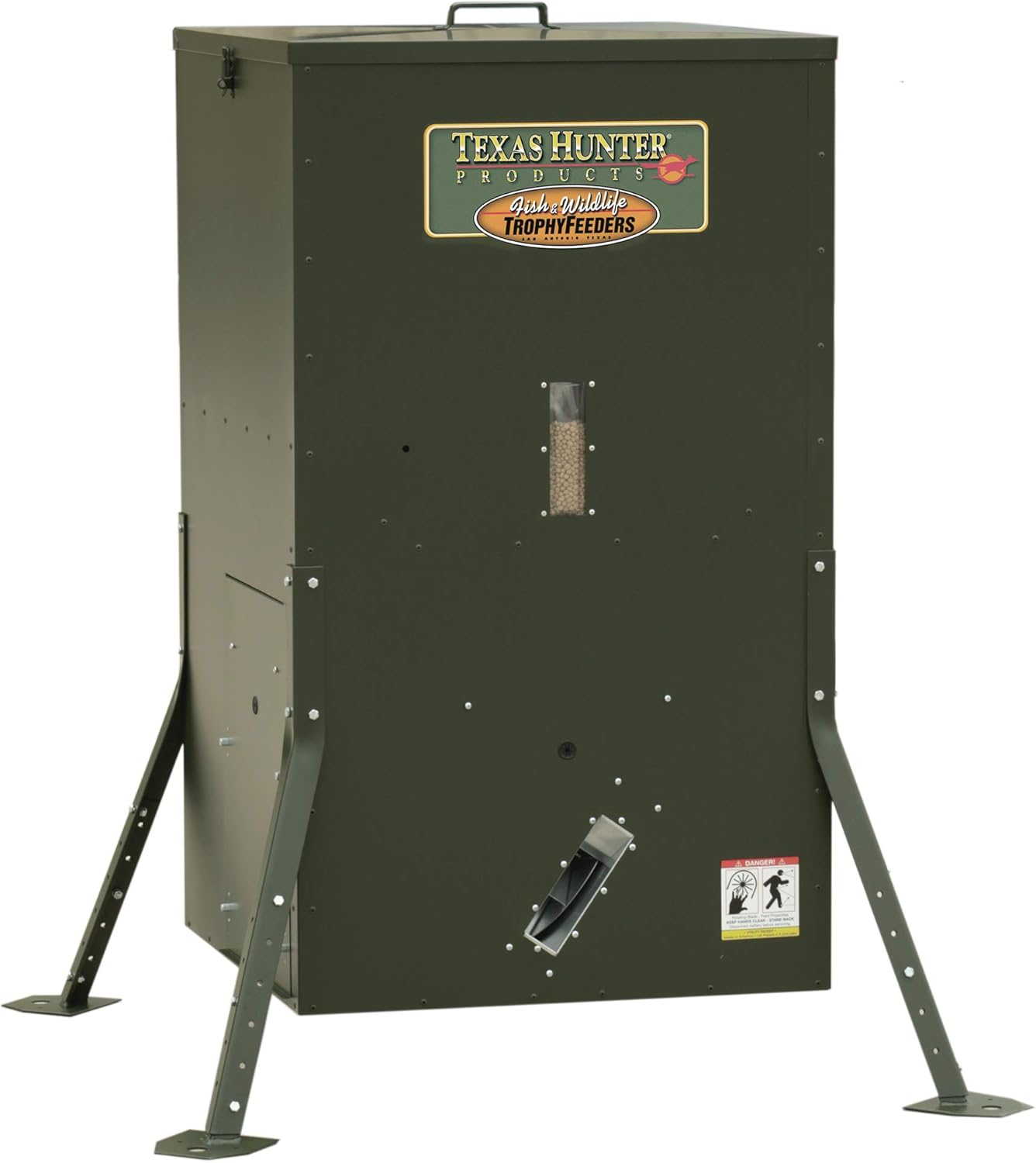 Texas Hunter Directional Fish Feeder w/Adjustable Legs - 250 lb. Fish Feed Capacity - Model DF425AL