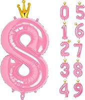 Vista 203 de Globos con números con estampado de vaca, globos de 40 pulgadas del número 0-9 (cero-nueve), globo de vaca para suministros de fiesta de cumpleaños