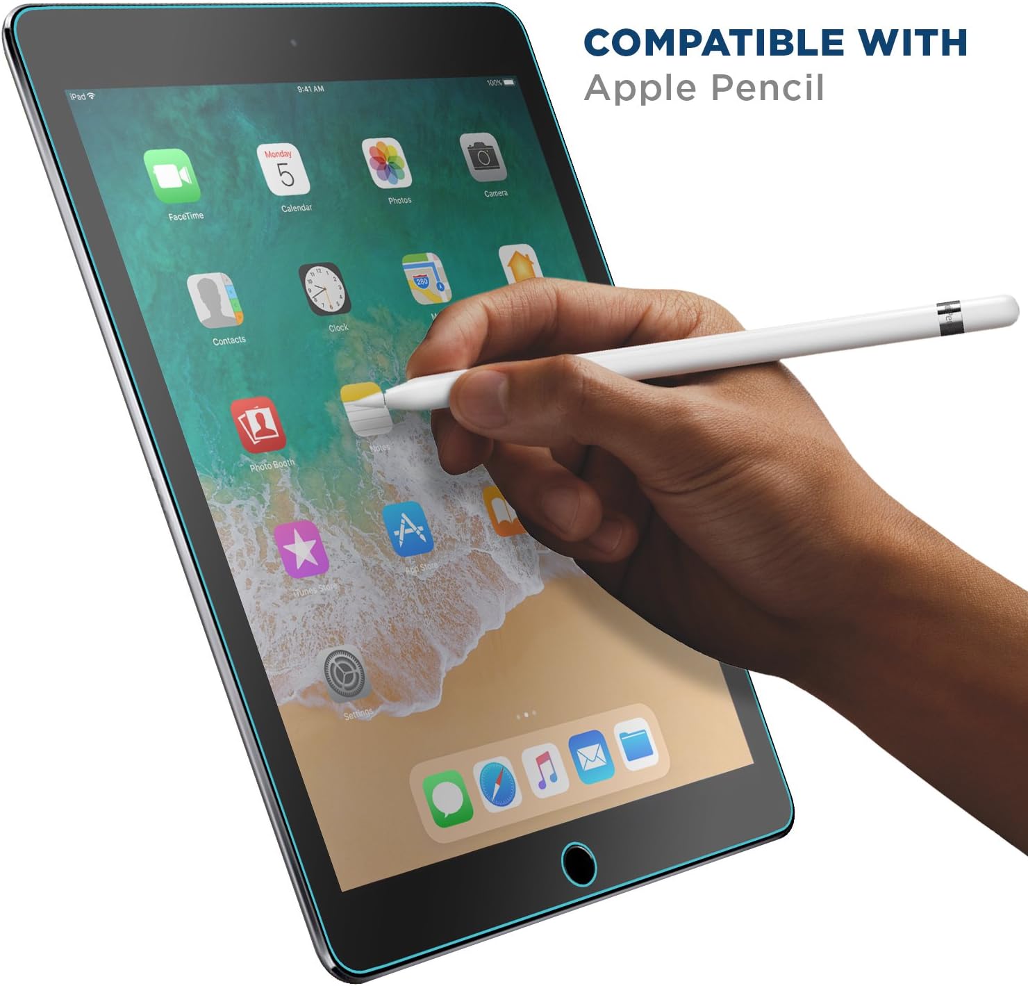 Tech Armor Ballistic Glass Screen Protector Designed for Apple iPad Air 3 (2019), iPad Pro 10.5 (2017) Inch Tempered Glass 1 Pack