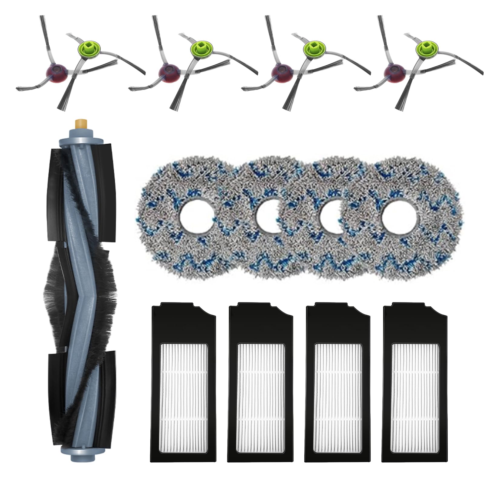 Tsophreniq For X1 Hepa Filter Anti-Allergen Cleaning Rolling Brush Main Side Brush Bag Mop Cloth Accessory Cleaning Equipment Accessories Replacement Filter Robotic Parts