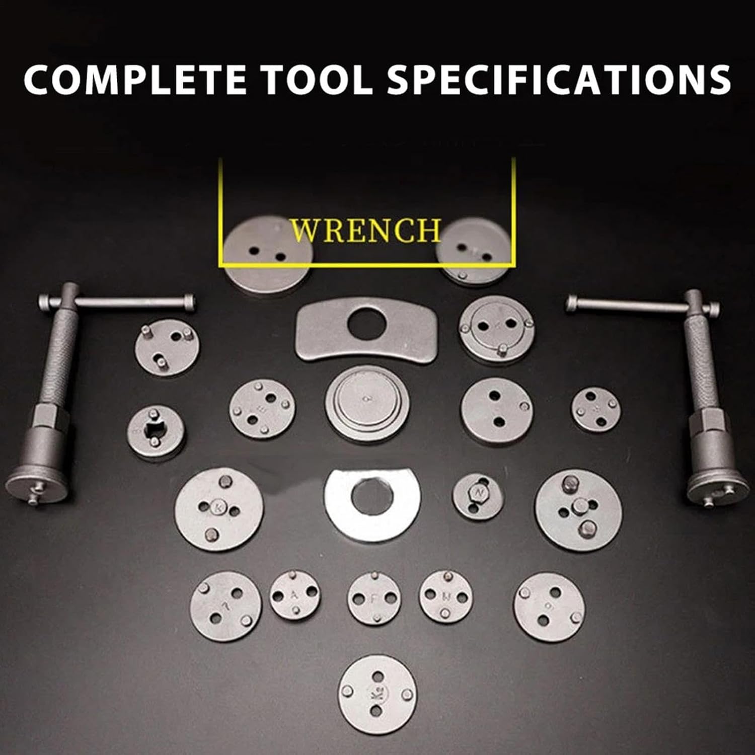 Car Brake Tool Kit - Piston Disc Pad Spanner Set, Heavy Duty Automotive Repair Equipment | Mechanic Service Tools | Perfect for Truck Motor Bicycle Bike Brake Maintenance Garage Repair Work