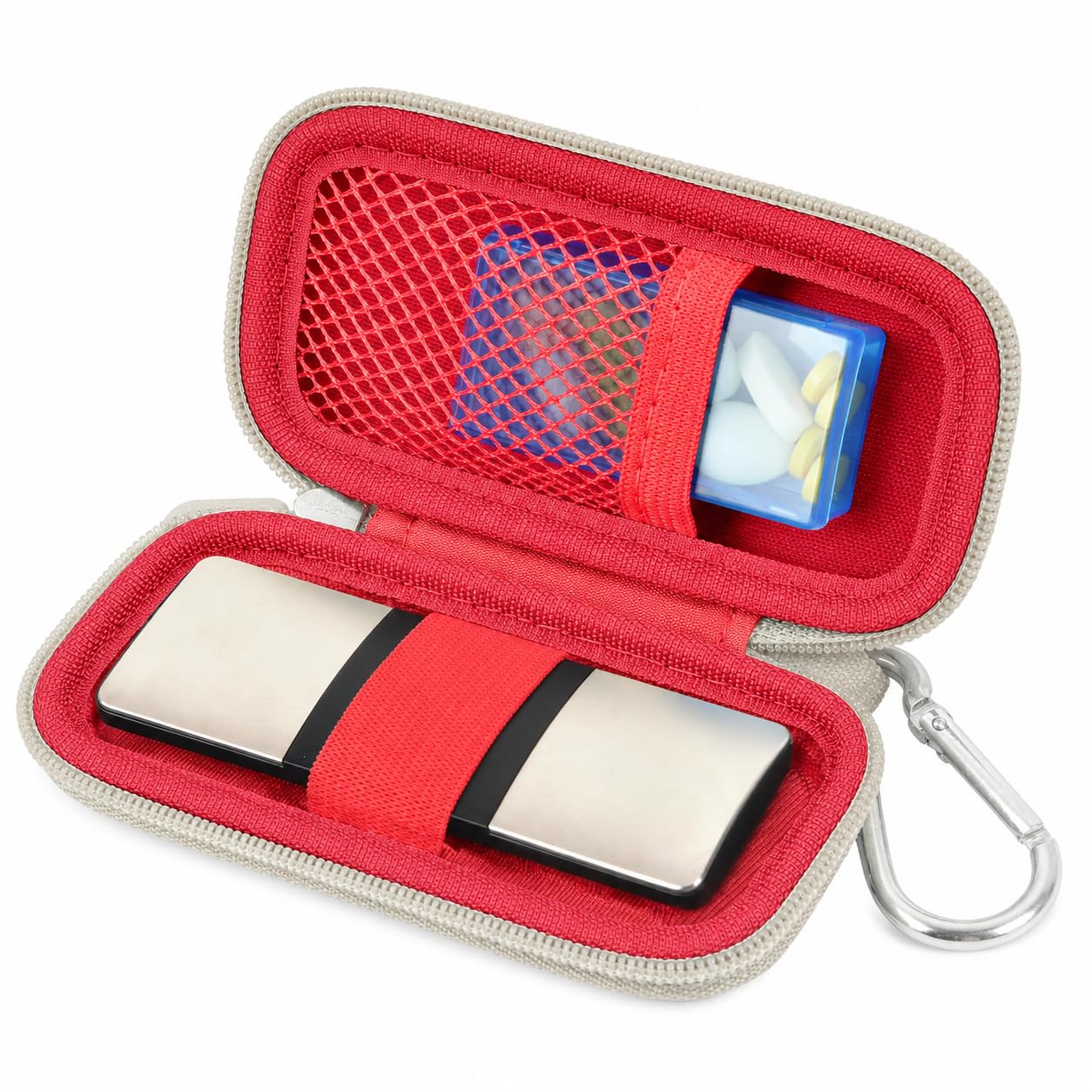 Heart Monitor Case Compatible with AliveCor Kardia Mobile ECG/for KardiaMobile 6L for Apple and Android Device - Red-picture-29