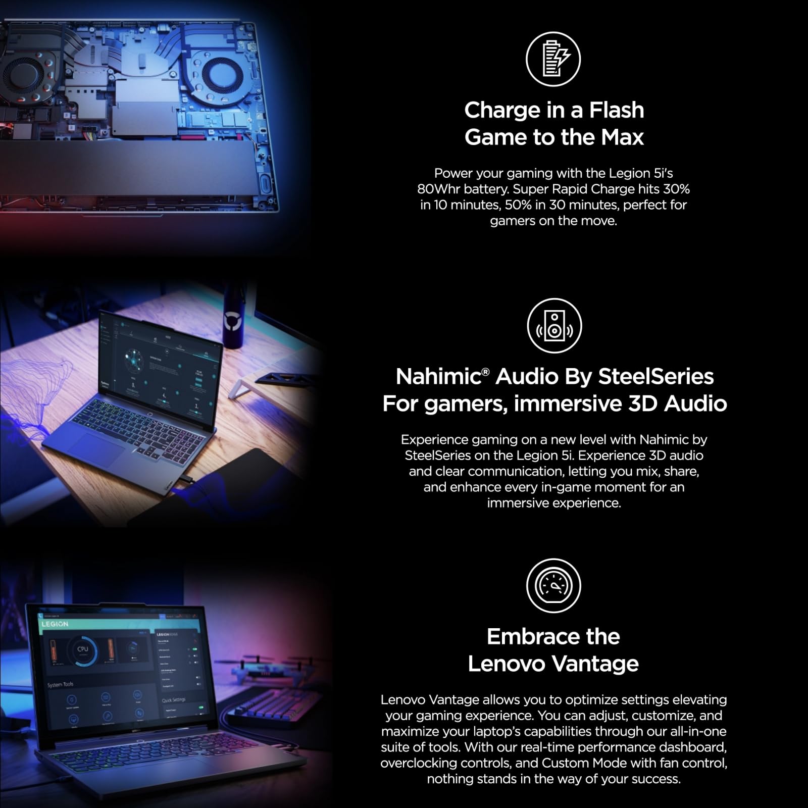 Lenovo Legion 5i Laptop da gioco, NVIDIA RTX 4060, Intel 24-Core i9-14900HX (fino a 5.8GHz), 16" WQXGA 165Hz, 32GB DDR5, 2TB SSD, Bluetooth 5.2, WiFi 6E, Win 11 Pro, Office Pro Lifetime,