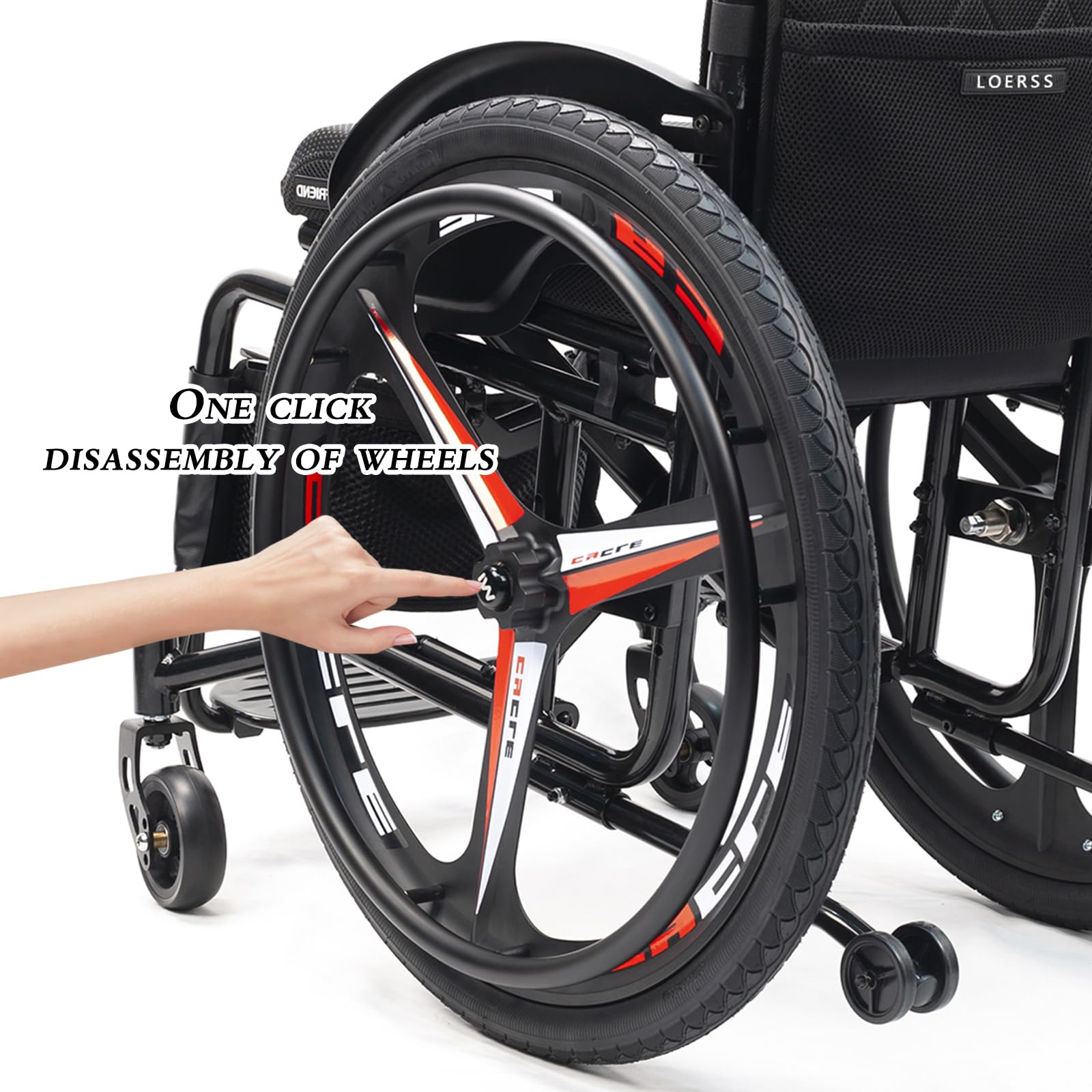 Silla De Ruedas Deportiva Ligera,silla De Ruedas Deportiva Ultraligera Plegable Todo Terreno,silla De Ruedas De Transporte Plegable,silla De Ruedas De Aluminio,para Adolescentes,Adultos(Size:42cm/16.5