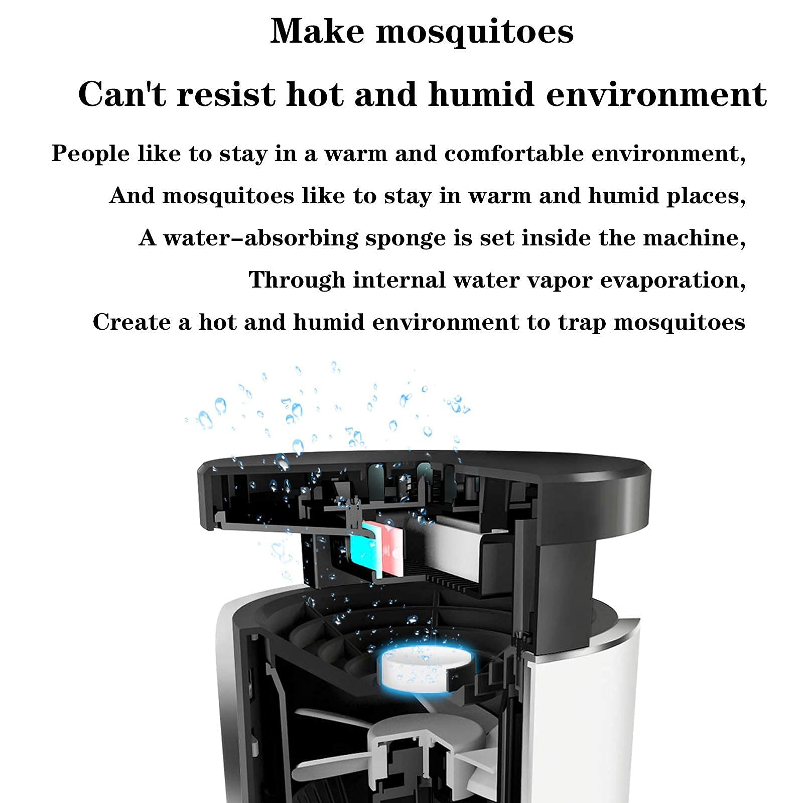 Lámpara para Mosquitos, Lámpara para Matar Mosquitos, Repelente De Mosquitos para El Hogar, Trampa para Mosquitos para Interiores, Mata Mosquitos Enchufable Automático, Adecuado para Mujeres Embaraz