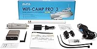 Vista 1 de ALFA Network WiFi CampPro 3, Dual-Band WiFi 5 (2.4 or 5 GHz) WiFi/Internet Range Extender kit for Caravan, Motorhome, RV, Boat, Yacht