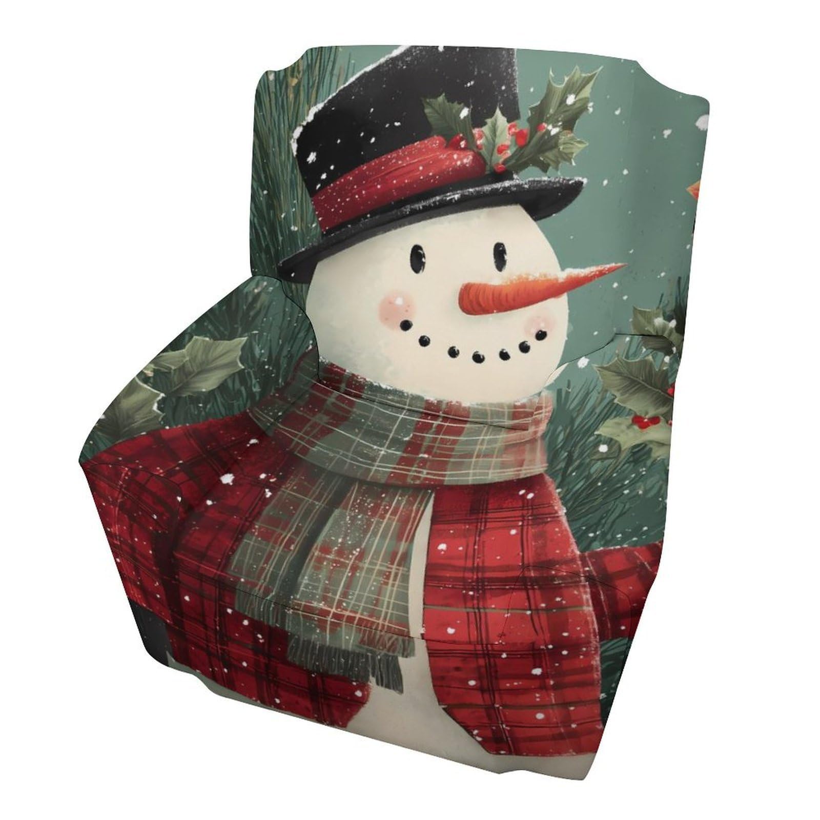 Housse de fauteuil élastique de Noël pour sublimer votre déco de salon en hiver