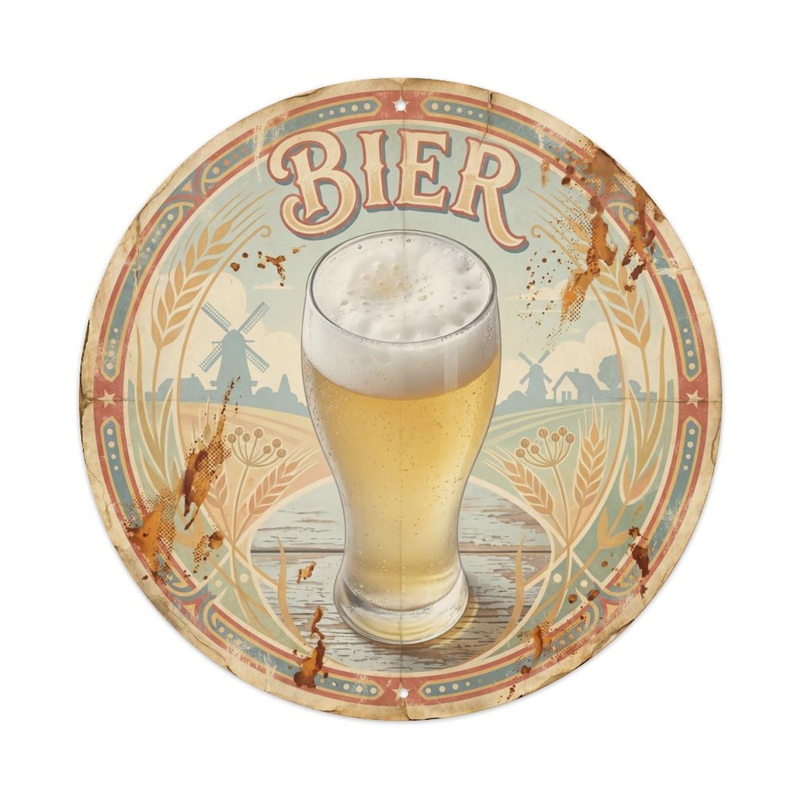 Retro Diner Dutch Travel Craft Beer Taproom Beverage Metal Tin Sign