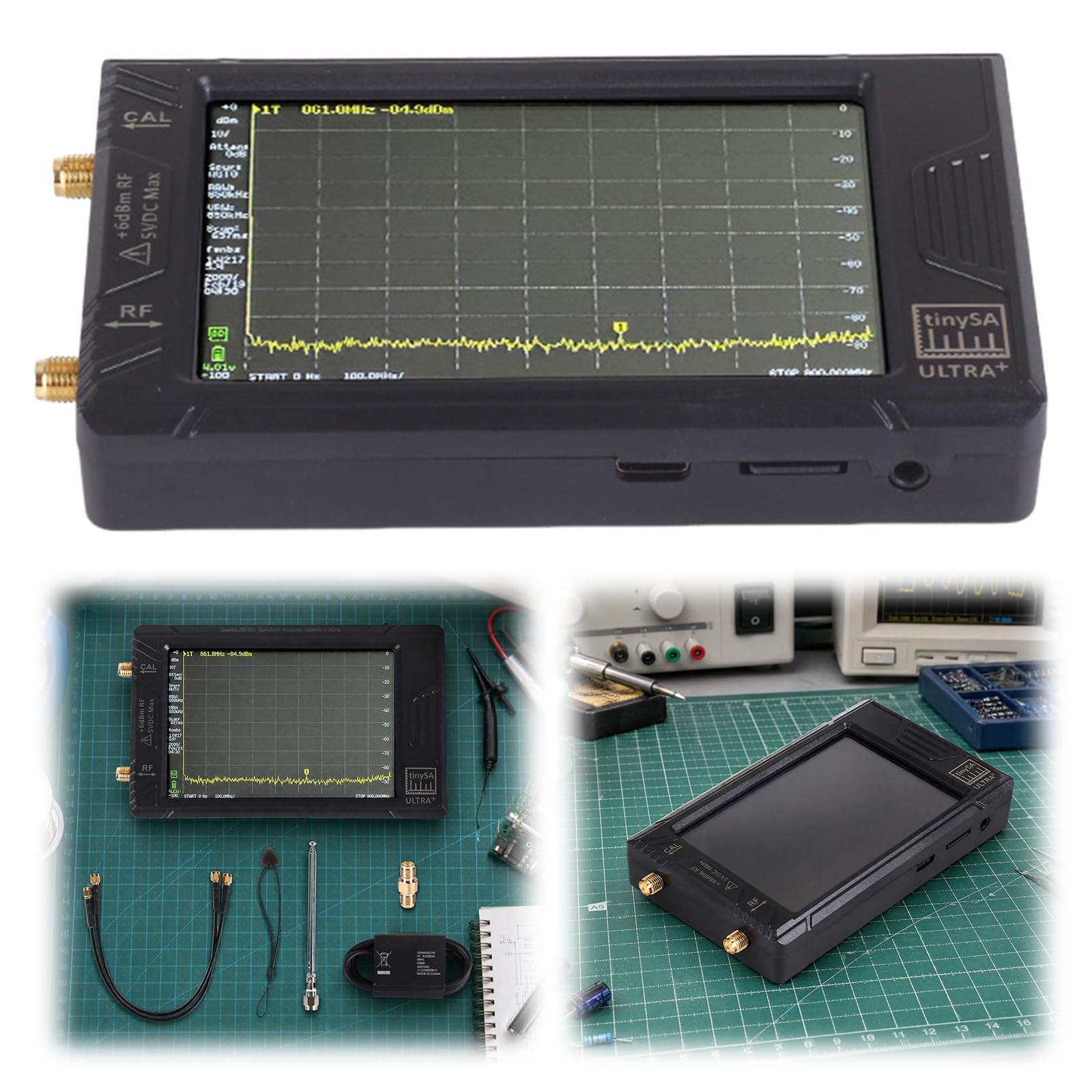 Plus 4-calowy analizator widma 100 kHz–7,3 GHz