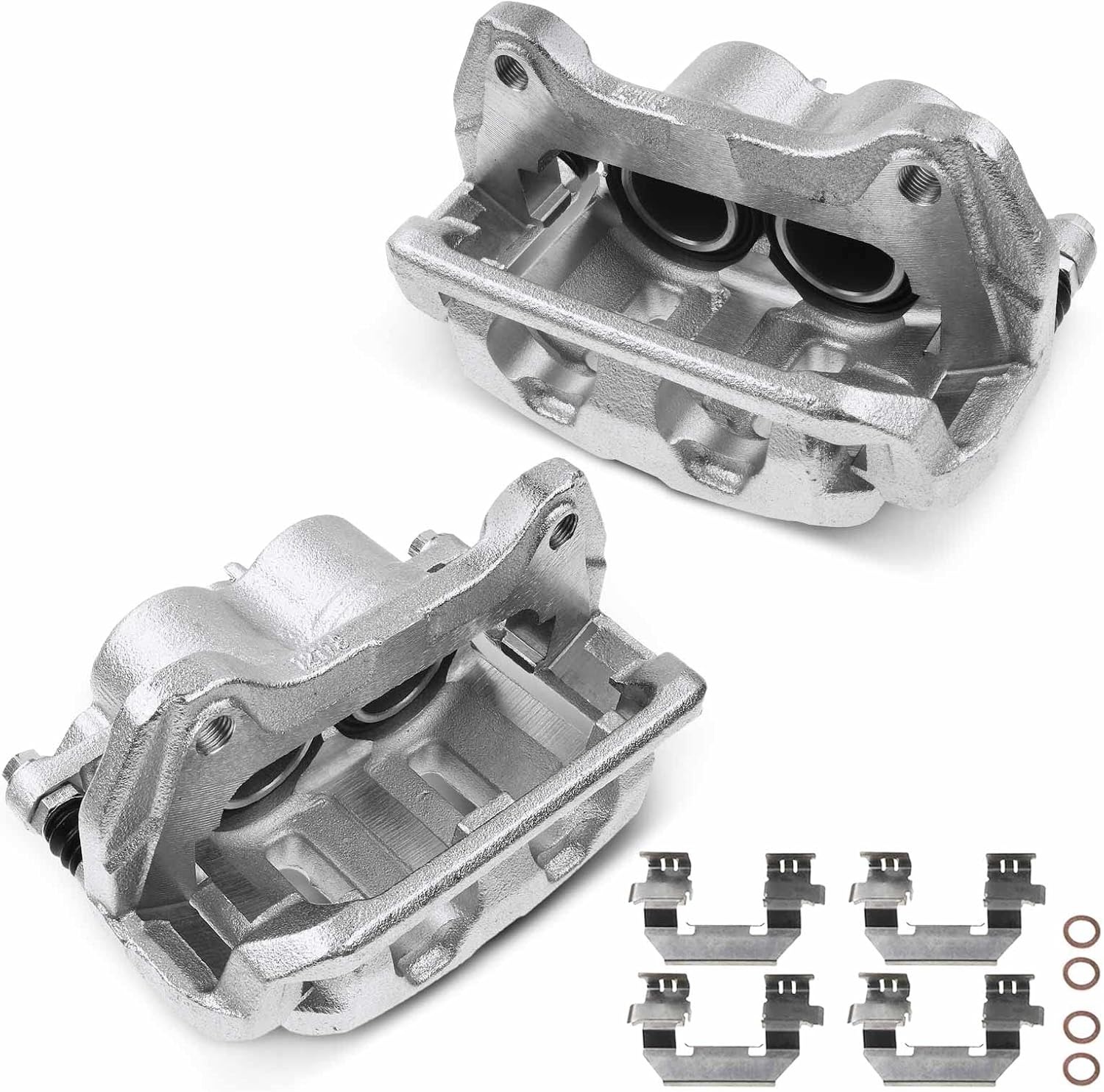 A-Premium Disc Brake Caliper Assembly with Bracket Compatible with Select Honda Models - Odyssey 2011 2012 2013 2014 2015 2016 2017 - Front Driver and Passenger Side, 2-PC Set