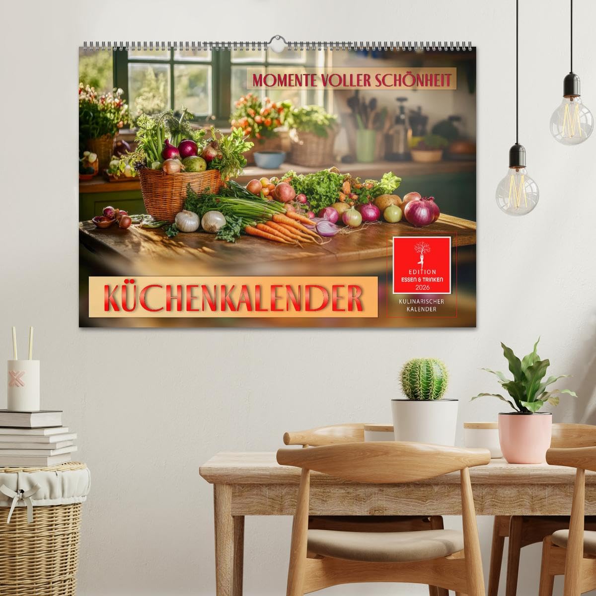 Küchenkalender - Momente voller Schönheit (Wandkalender 2026 DIN A2 quer), CALVENDO Monatskalender: Die Lust auf Kochen, Backen und Genießen. (CALVENDO Lifestyle)