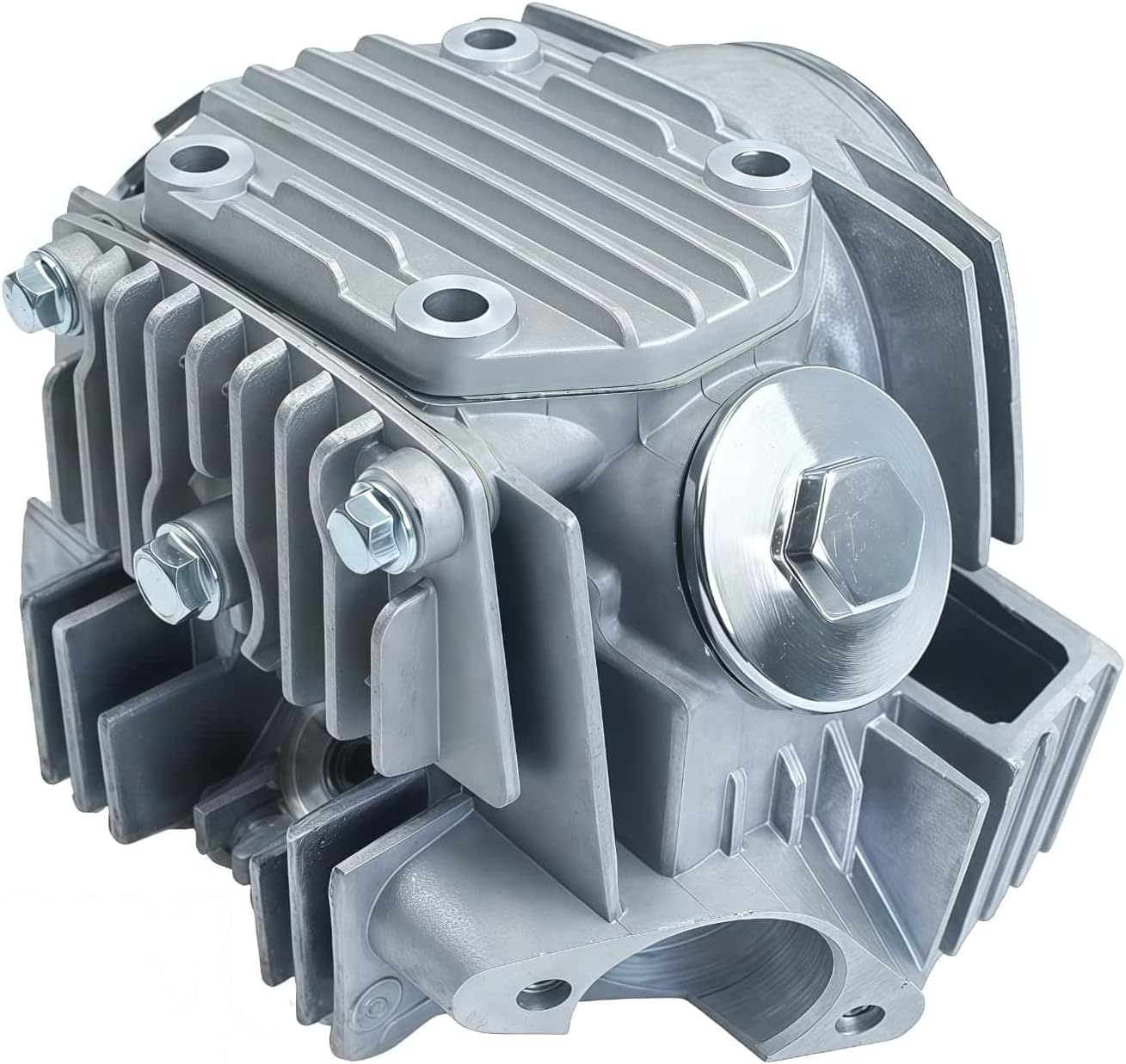 52.4mm Complete Cylinder Head Assembly with Spark Plug and Gaskets for 4-Stroke Horizontal Engine Coolster TaoTao 110cc ATV Dirt Pit Bike Go Karts Quad 4 Wheeler Dune Buggys Motorcycle