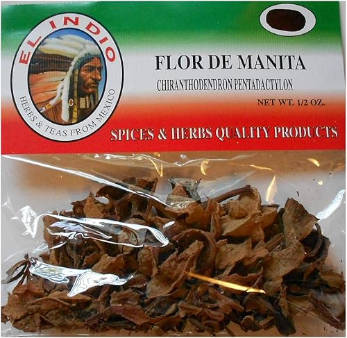 EL INDIO Flor de Manita (Chiranthodendron Pentadactylon) Paquete de 3 bolsitas de popurrí