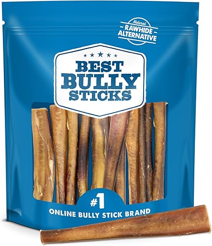 Miniatura 9 de Best Bully Sticks All-Natural Premium - Palitos jumbo de 6 pulgadas para perros grandes, horneados y empaquetados en Estados Unidos, 100% carne de