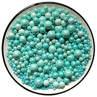 Vista 8 de Eastron Gránulos comestibles de azúcar de perlas blancas comestibles, tamaño mezclado, decoración de pasteles, decoración de cupcakes, decoración