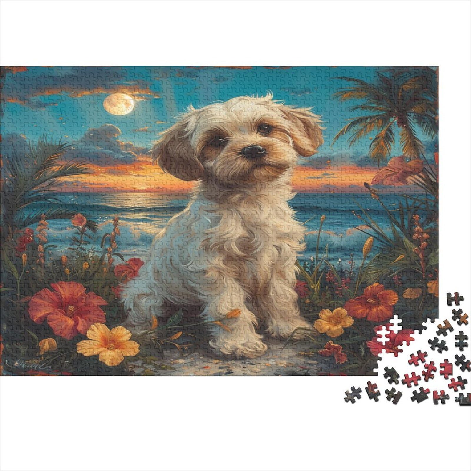 Havana Dog Puzzles, Puzzle 1000 sztuk puzzli dla dorosłych, kolekcja wyzwań, niemożliwe puzzle, wysokiej jakości druk 1000 sztuk (75 x 50 cm)