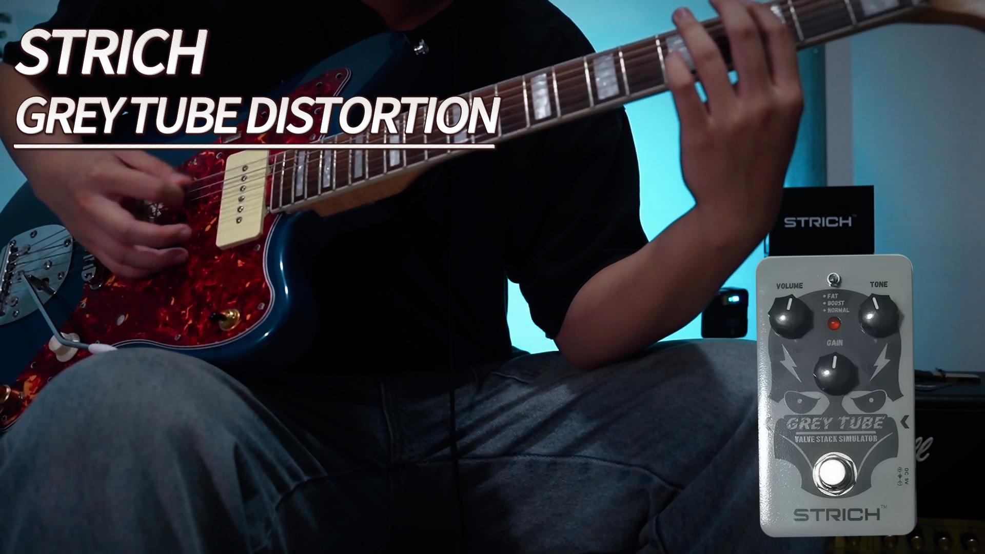 Amazon | STRICH エフェクター ディストーション GREY TUBE Distortion