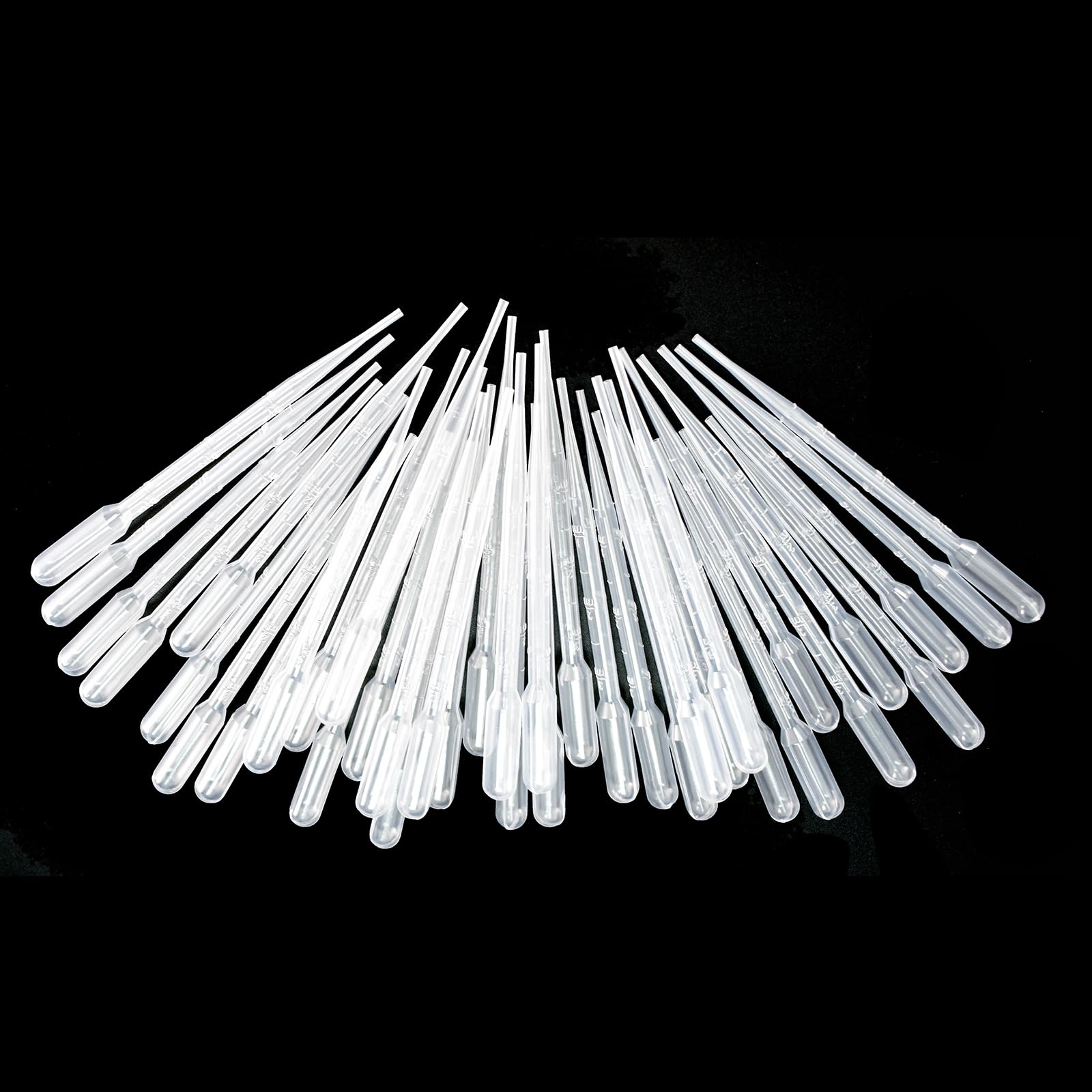 200 Piezas 3ml Pipetas con Escala, Transparente Vpipetas Plastico, Pipeta para Laboratorio