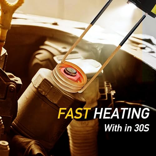 Miniatura 5 de Kit de calentador de inducción magnética de 1500 W, máquina de inducción de calor de mano, herramienta de extracción de pernos electromagnéticos,