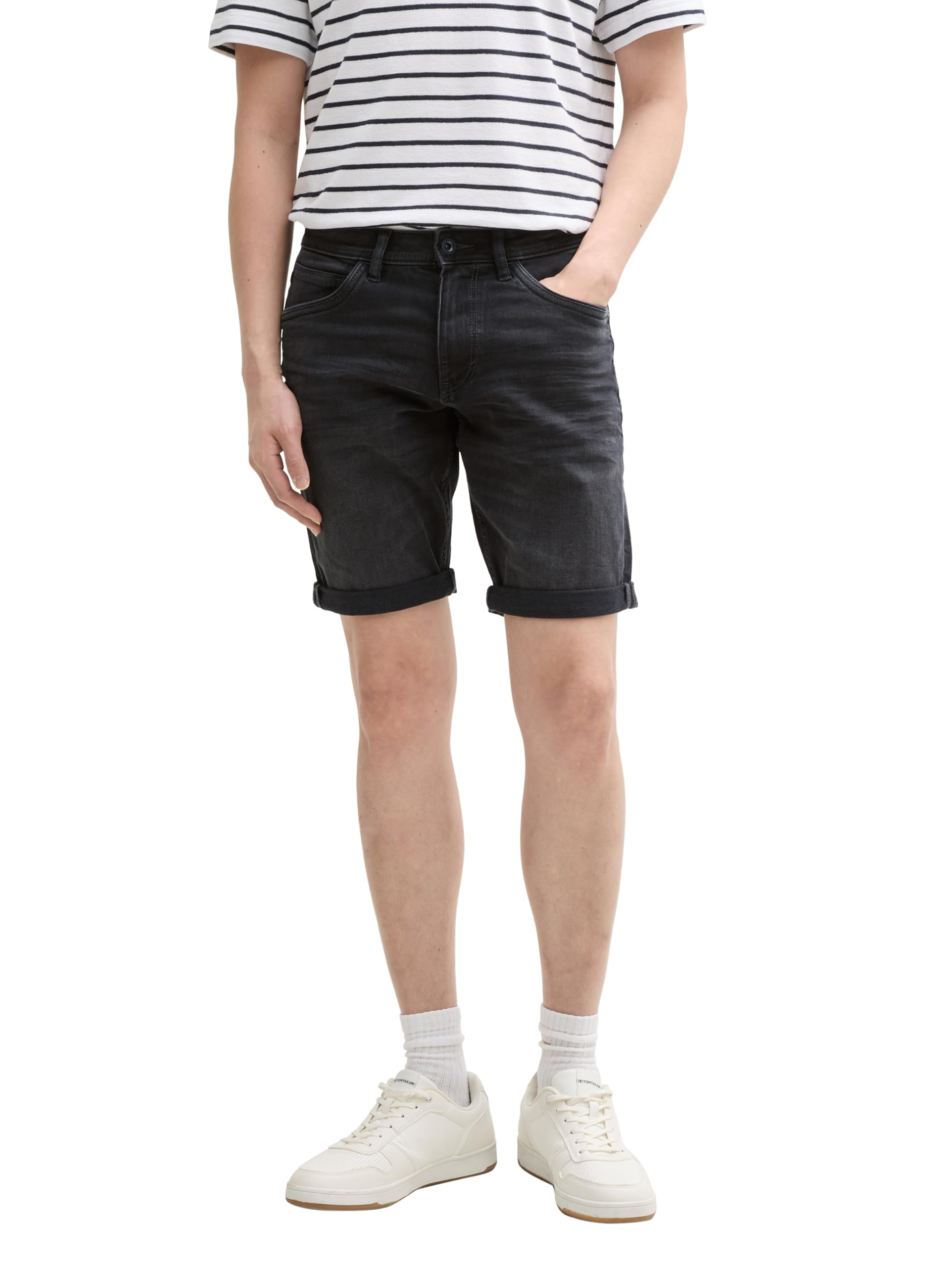 Tom Tailor Herren TTJOSH Regular Slim Jeans Shorts