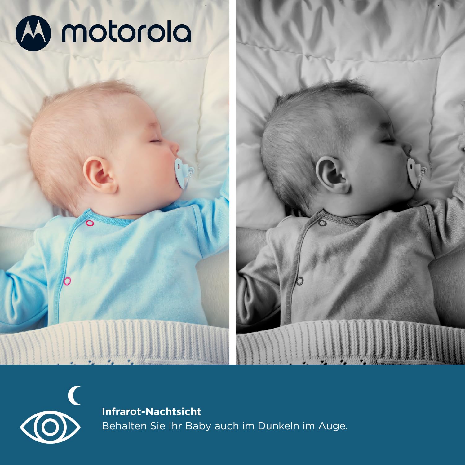 Motorola Nursery VM75 Babyphone Video 5", Nachtsicht, Gegensprechfunktion