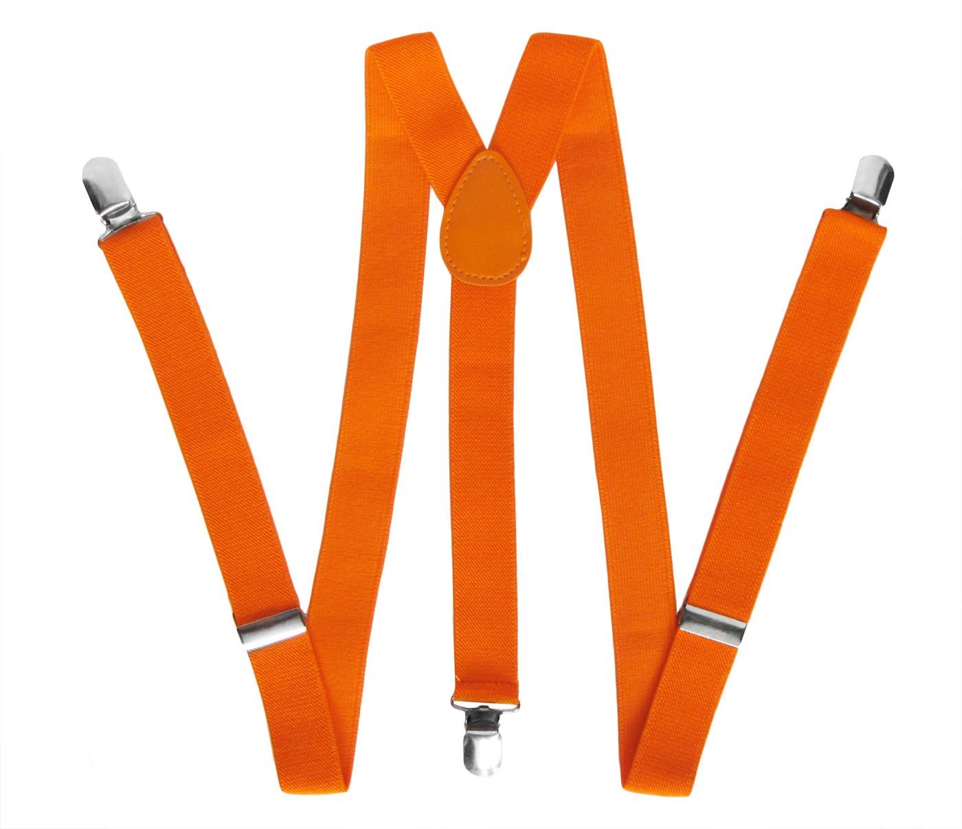 Neon Orange Suspenders Gothic Emo Punk Unisex