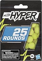 Vista 2 de Nerf Recambio Hyper 25-Round Boost, incluye 25 Hyper Rounds, para uso Hyper Blasters, Stock Up Hyper Games, Multi