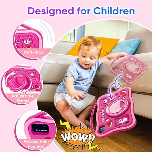 Miniatura 6 de Tablet para Niños MengDash, Tablet de 10.1 Pulgadas para Niños de 3-10 Años, Tablet Educativa para Niños Pequeños Android 14, 8GB RAM+64GB ROM