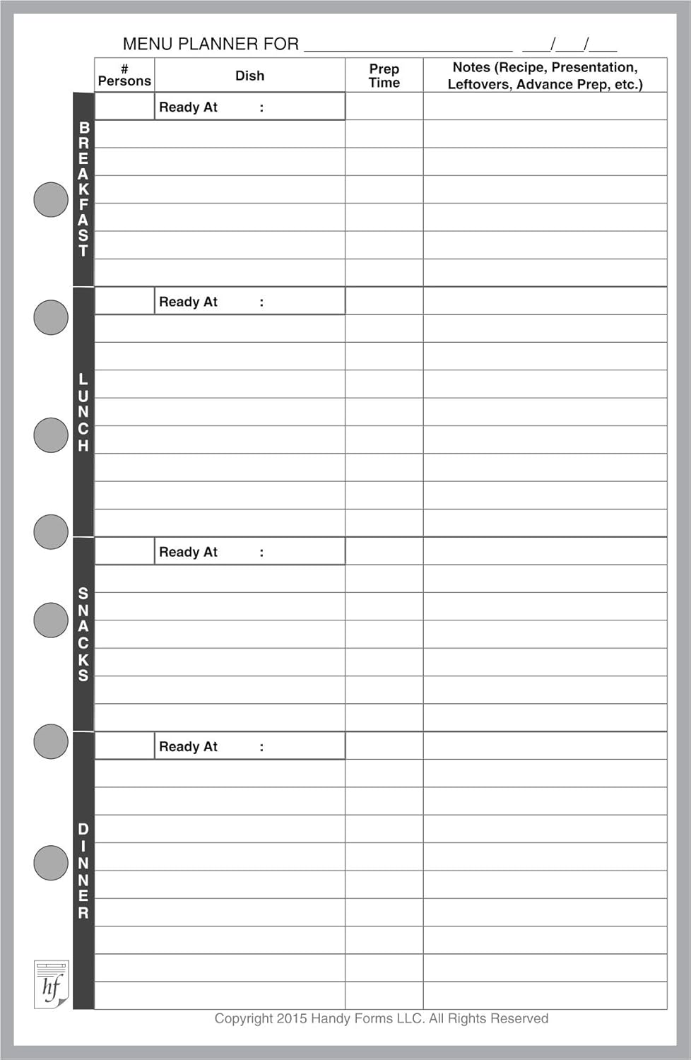 Classic Size Notes Insert with Simple Lines Spaced 1/4", Sized and Punched with 7 Holes for 7-Ring Notebooks Such as Franklin, etc. (5.5" x 8.5") : Office Products