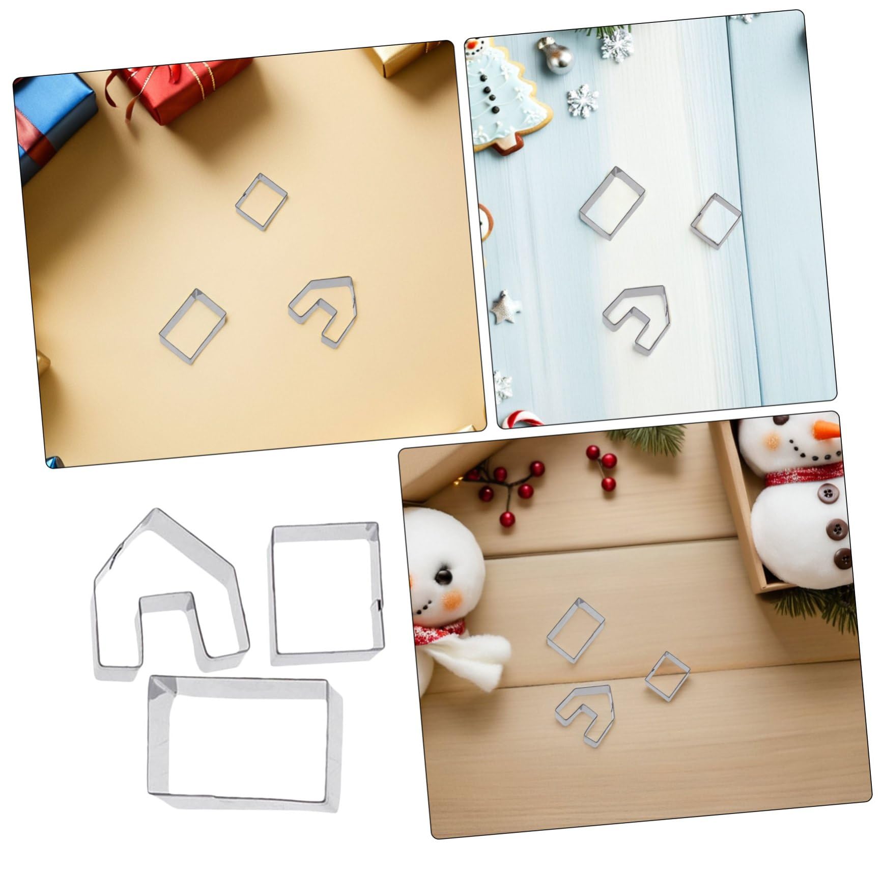5 Juegos Molde para Pastel Mini Casa de Galletas Moldes para Galletas Navideñas de Jengibre para Hornear para Decoración de Fiestas