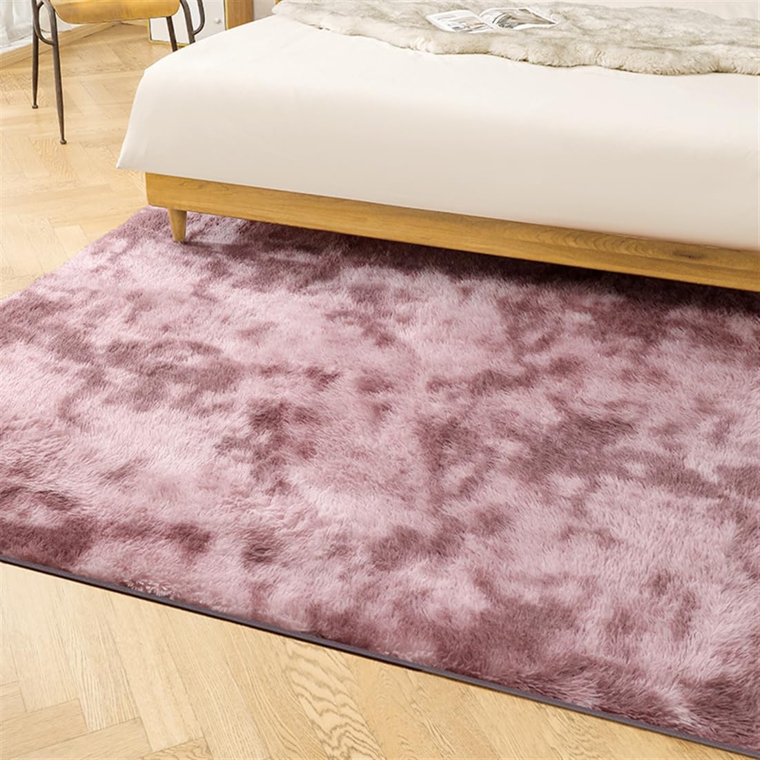 UEAUY Rectangle Rug Thick Non Slip Washable Shaggy Carpet Soft Plush Fluffy Area Rug for Living Room Bedroom