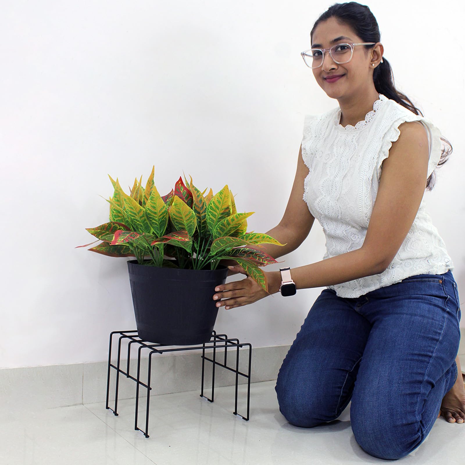 Meshable Moso Plant Stand - Stylish Balcony Display -3