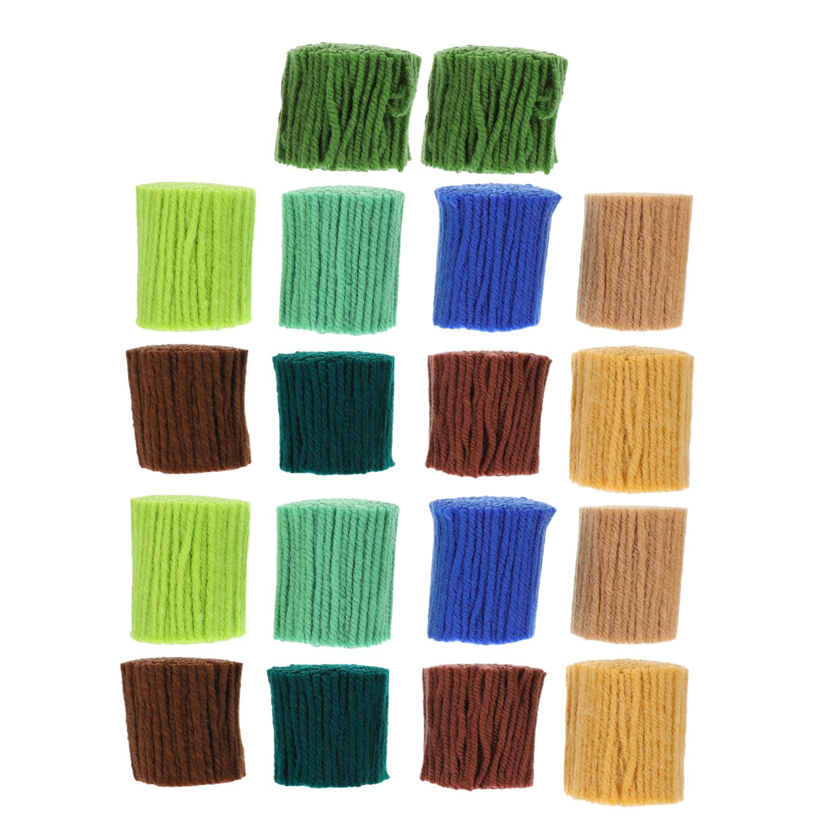 Fil prédécoupé acrylique pour crochet latch hook et tapis DIY, lot de 18 pièces sans peluche
