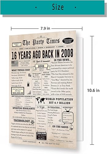 Miniatura 2 de Regalos geniales para niñas de 16 años, ideas de regalos de cumpleaños de 16 años para niñas y niños, dulce tarjeta de cumpleaños de 16 para ella,